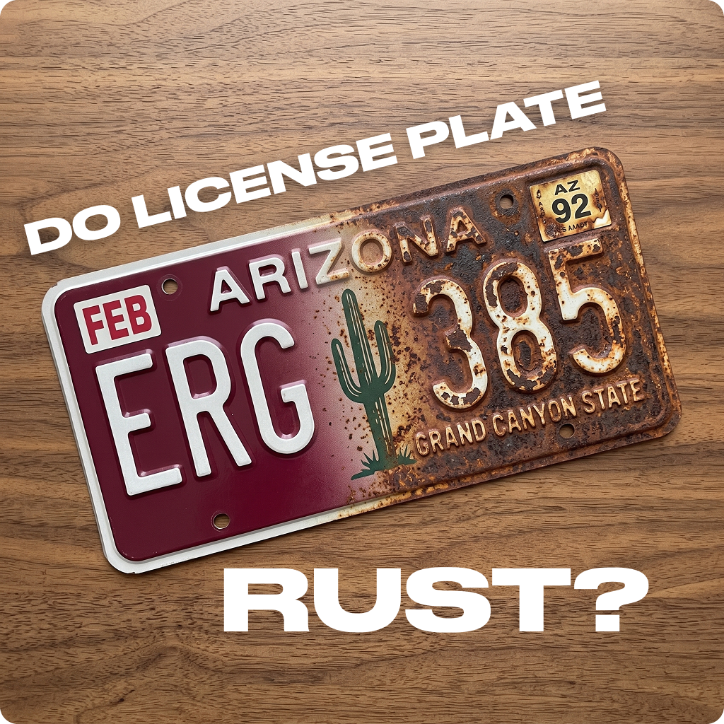 Do License Plate Frames Rust?